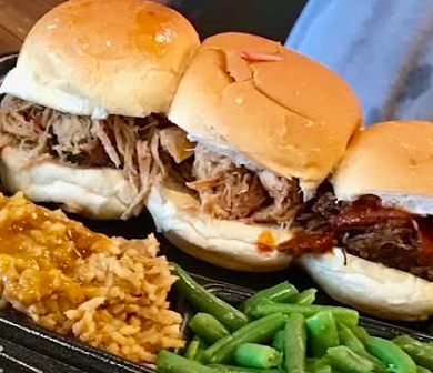 Willard's Real Pit BBQ signature dishes Trio Platter
Duo Platter
NC Pulled Pork Sandwich